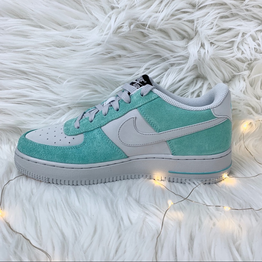 New Nike Air Force 1 Tiffany Teal and Grey - Picture 6 of 9